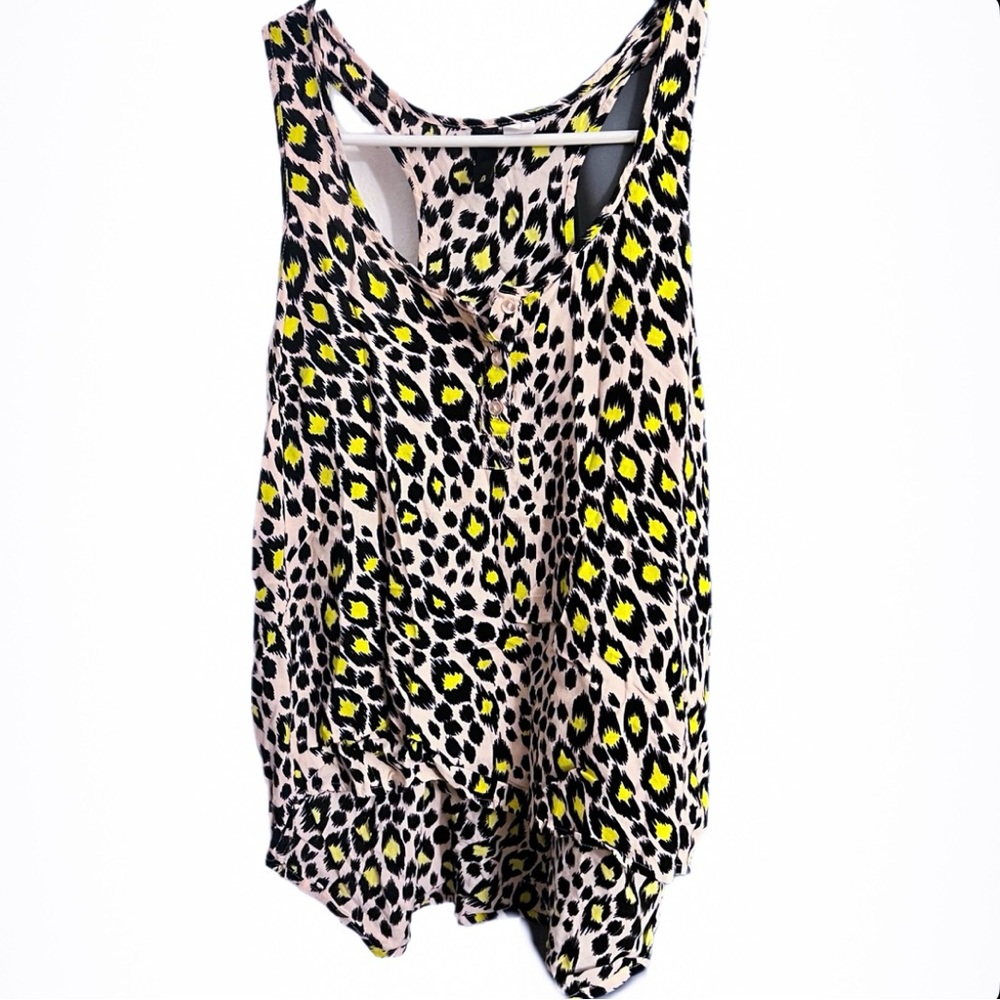 Hi-Lo Leopard Print Blouse